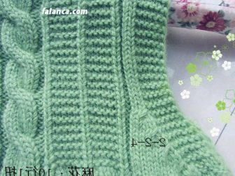 yesil fiyonklu bebek yelek 4