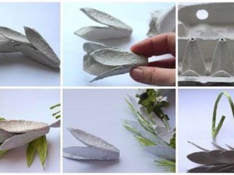 yumurta kartonundan kapi susu