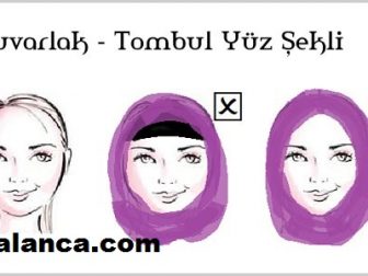 yuz sekillerine gore esarp baglama 3